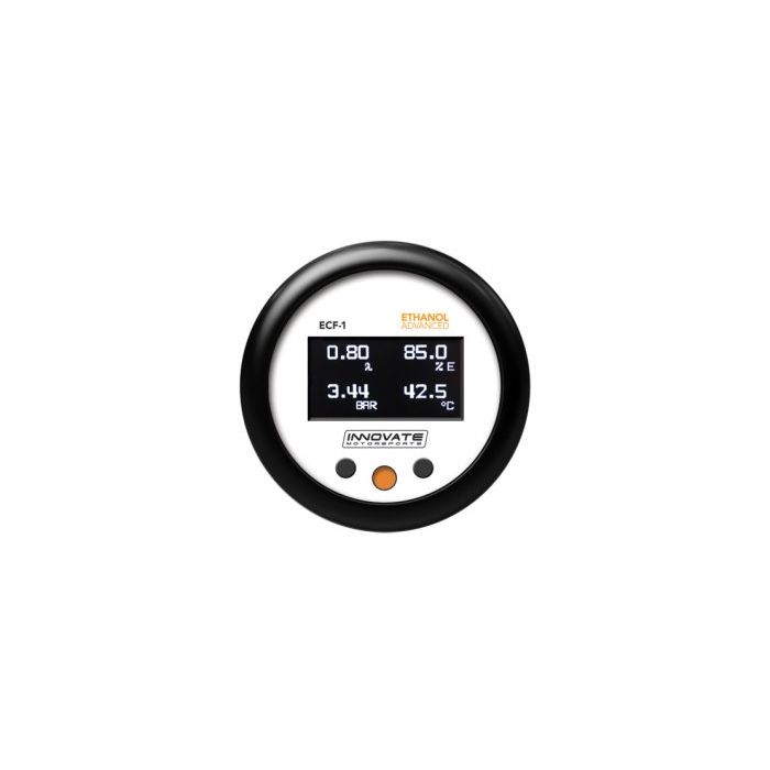 Innovate Motorsport ECF-1: Ethanol Content %, FUEL Pressure/Temp, & Wideband Air/Fuel Ratio Gauge, Complete 39030