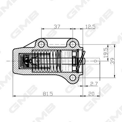 GMB Tensioner Hydraulic Timing Belt GHAT-183