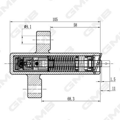 GMB Tensioner Hydraulic Timing Belt GHAT-187