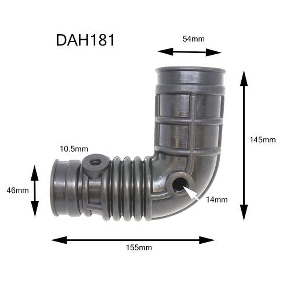 Dayco Air Intake Hose DAH181