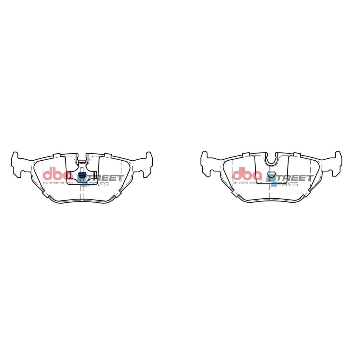 DBA Street Series Brake Pad Set Rear DB1132SS