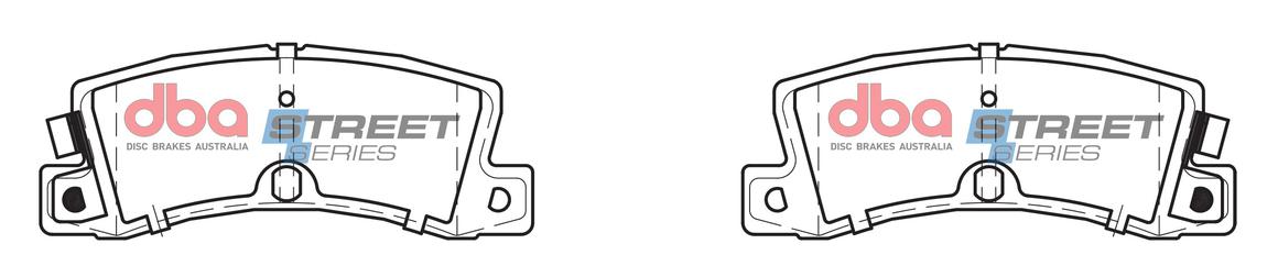 DBA Street Series Brake Pad Set Rear DB1147SS