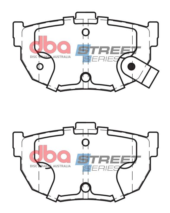 DBA Street Series Brake Pad Set Rear DB1166SS