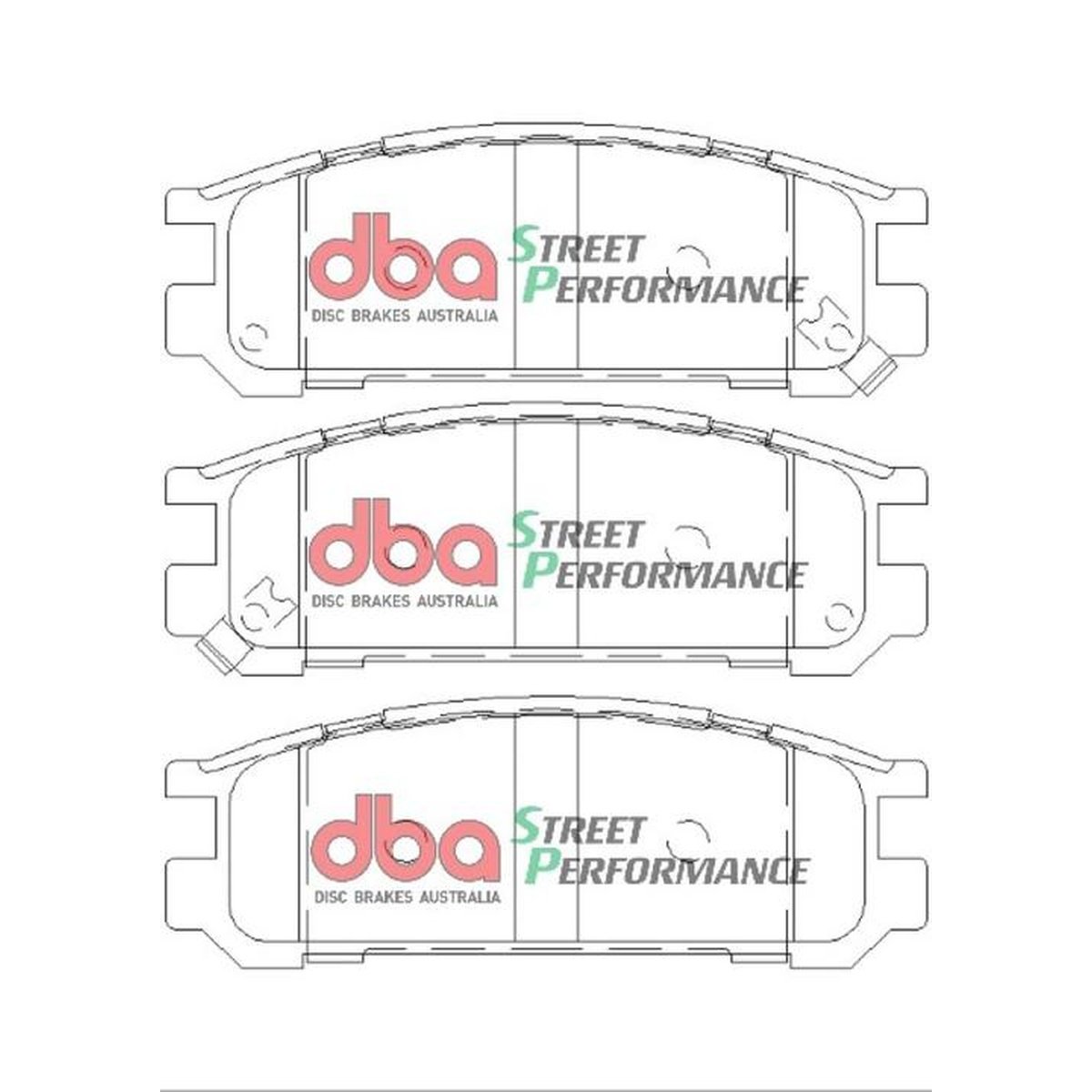 DBA Street Performance Brake Pad Set Rear DB1186SP