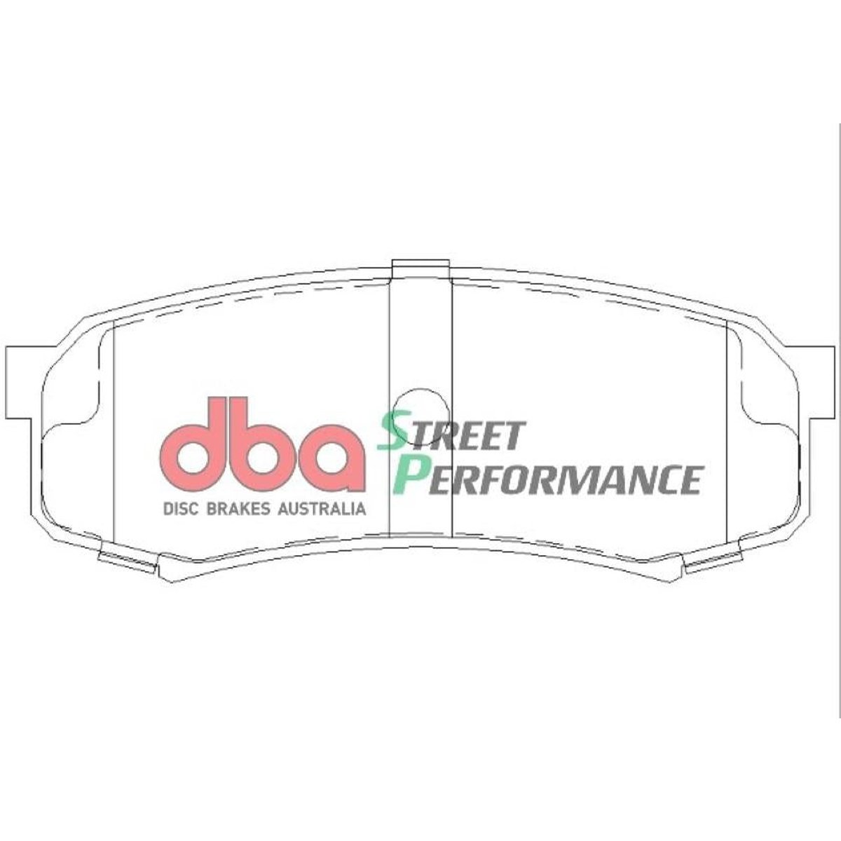 DBA Street Performance Brake Pad Set Rear DB1200SP