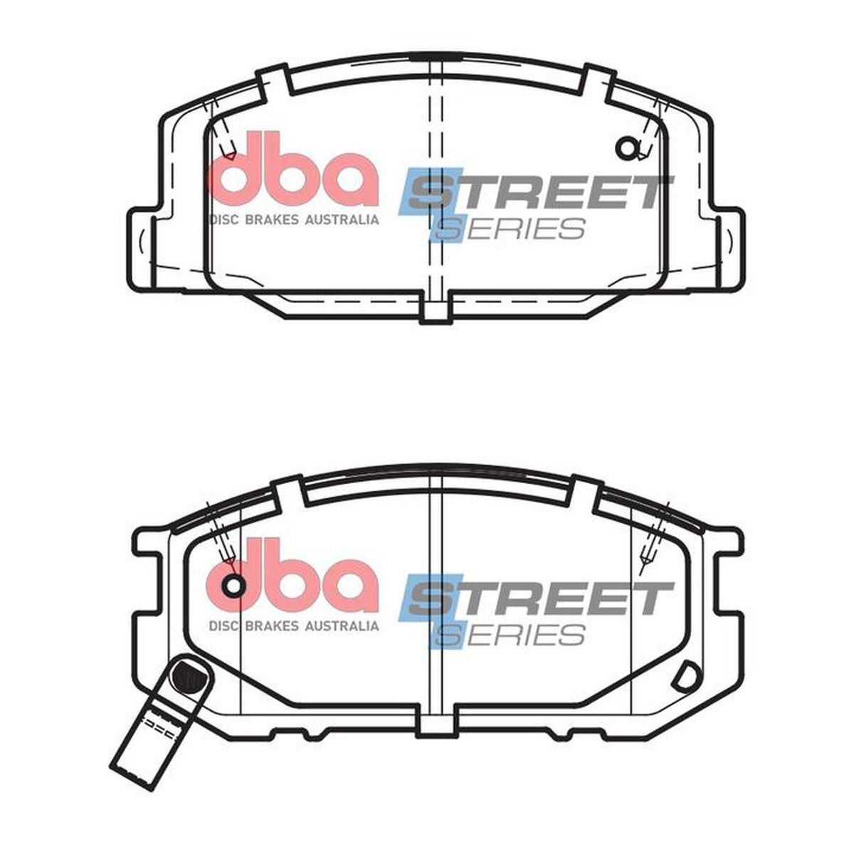 DBA Street Series Brake Pad Set Front DB1208SS