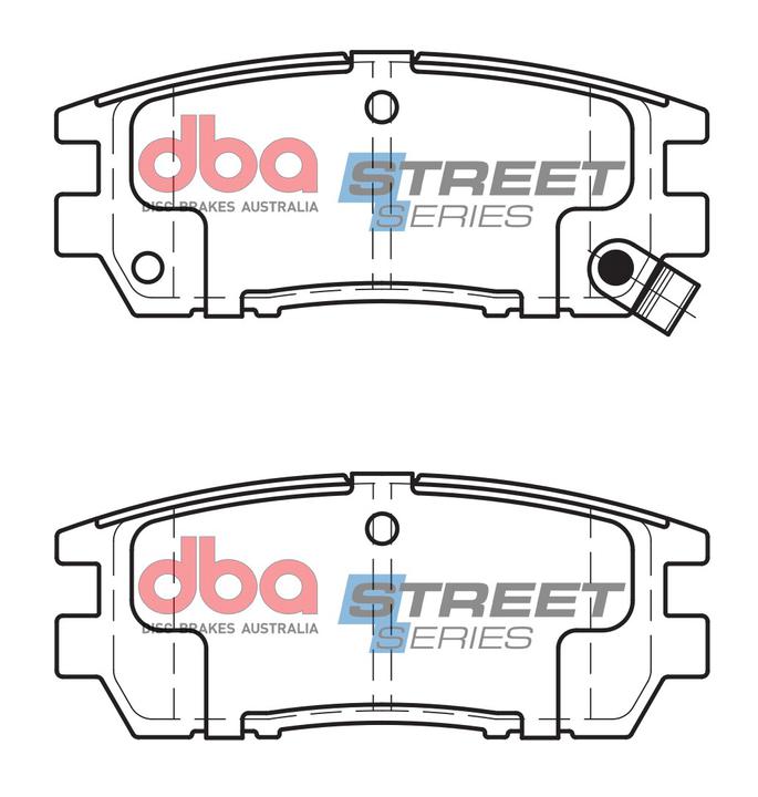 DBA Street Series Brake Pad Set Rear DB1231SS