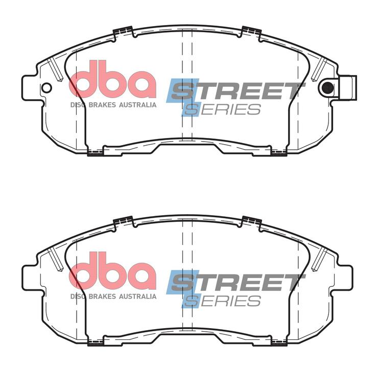 DBA Street Series Brake Pad Set Front DB1232SS