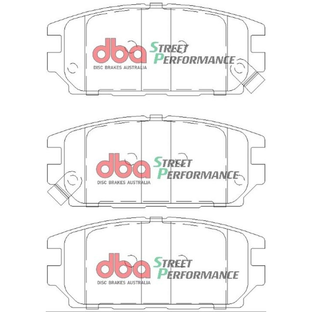 DBA Street Performance Brake Pad Set Rear DB1238SP