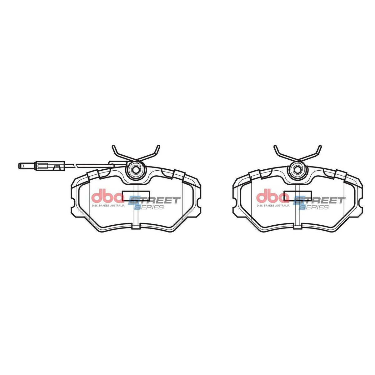 DBA Street Series Brake Pad Set Front DB1258SS