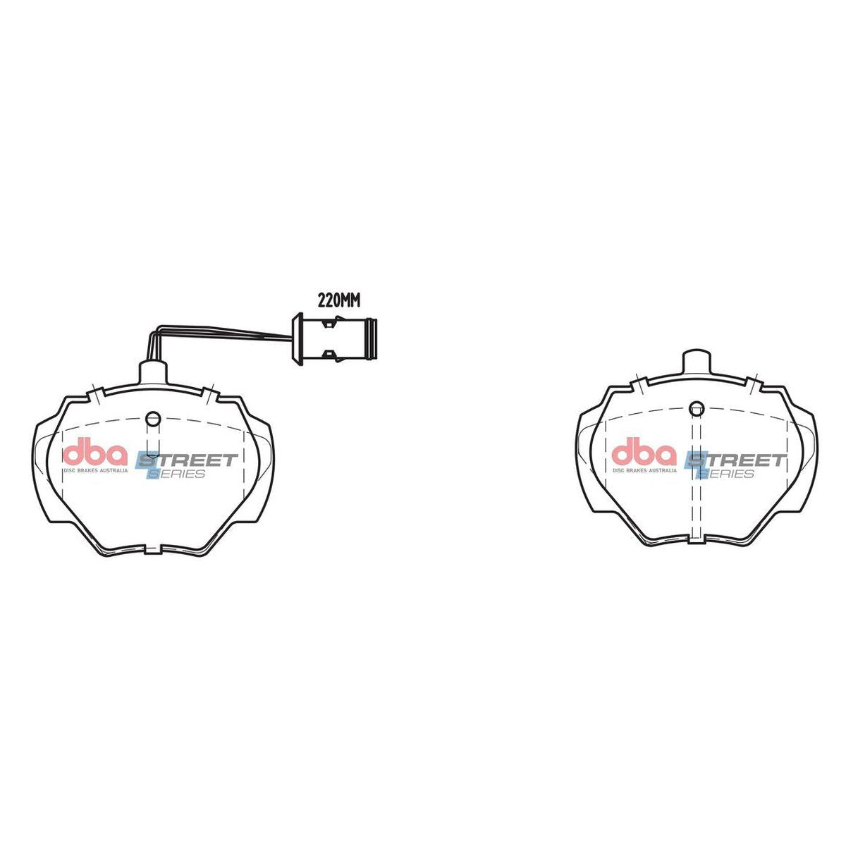 DBA Street Series Brake Pad Set Rear DB1285SS