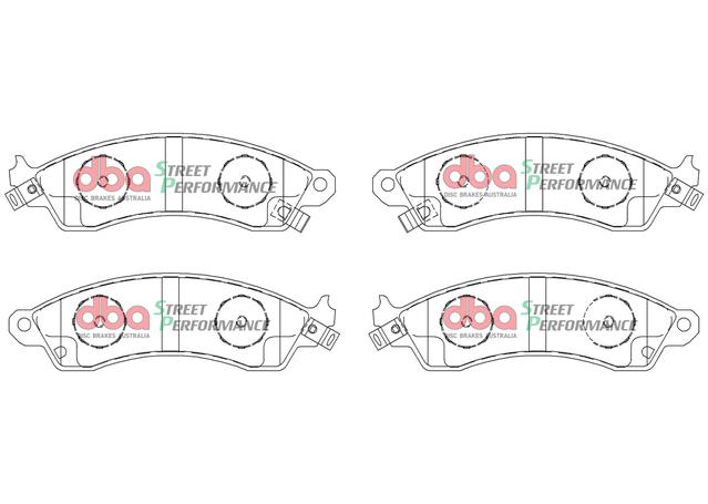 DBA Street Performance Brake Pad Set Front DB1353SP