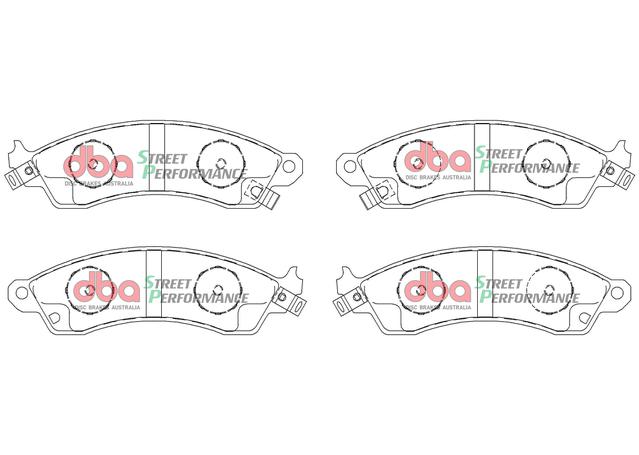 DBA Xtreme Performance Brake Pad Set Front DB1353XP