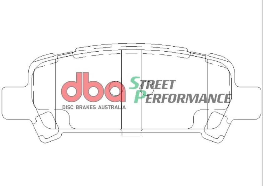 DBA Street Performance Brake Pad Set Rear DB1379SP