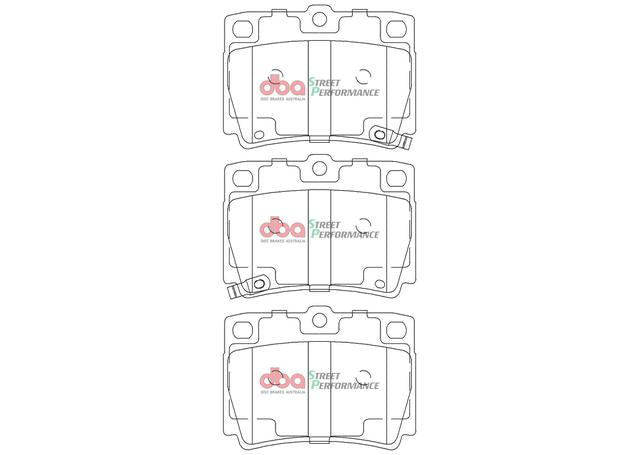DBA Street Performance Brake Pad Set Rear DB1390SP