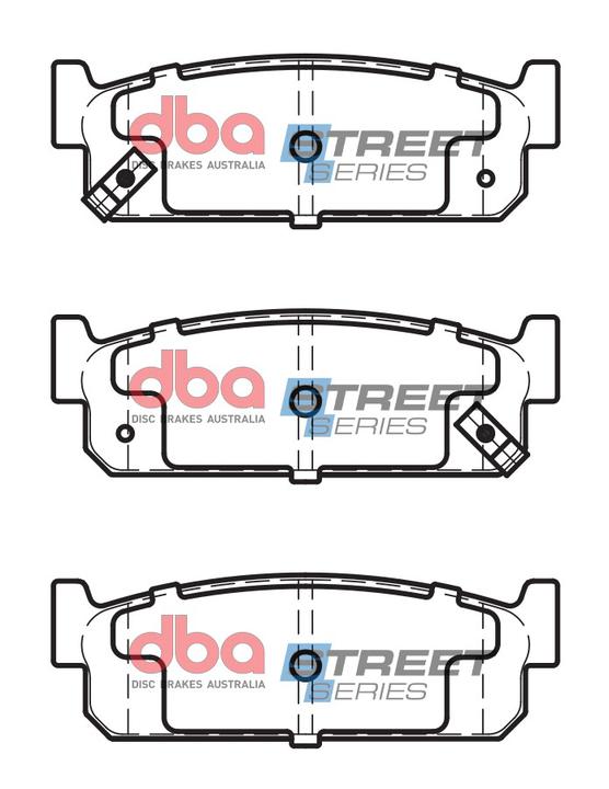 DBA Street Series Brake Pad Set Rear DB1399SS