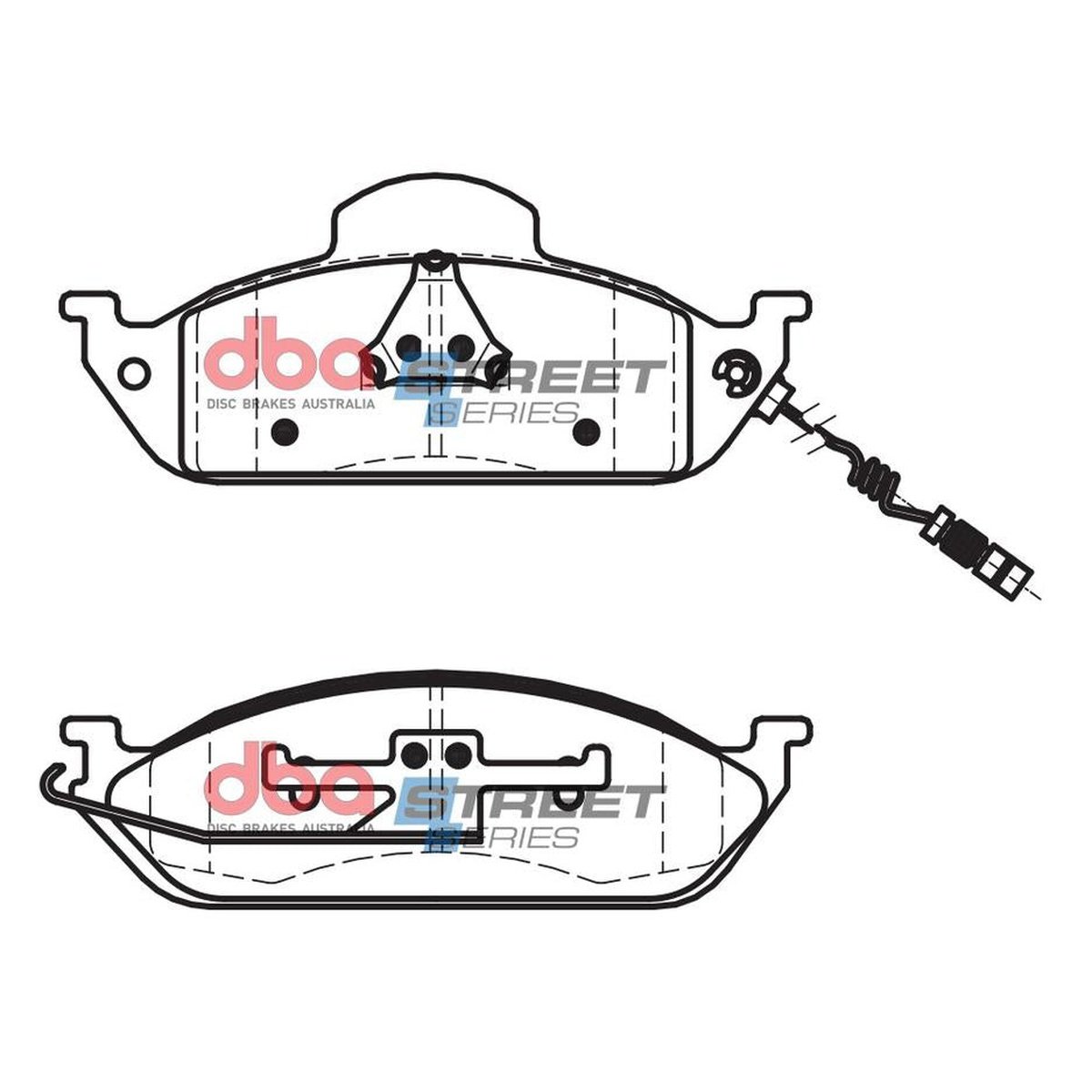 DBA Street Series Brake Pad Set Front DB1406SS