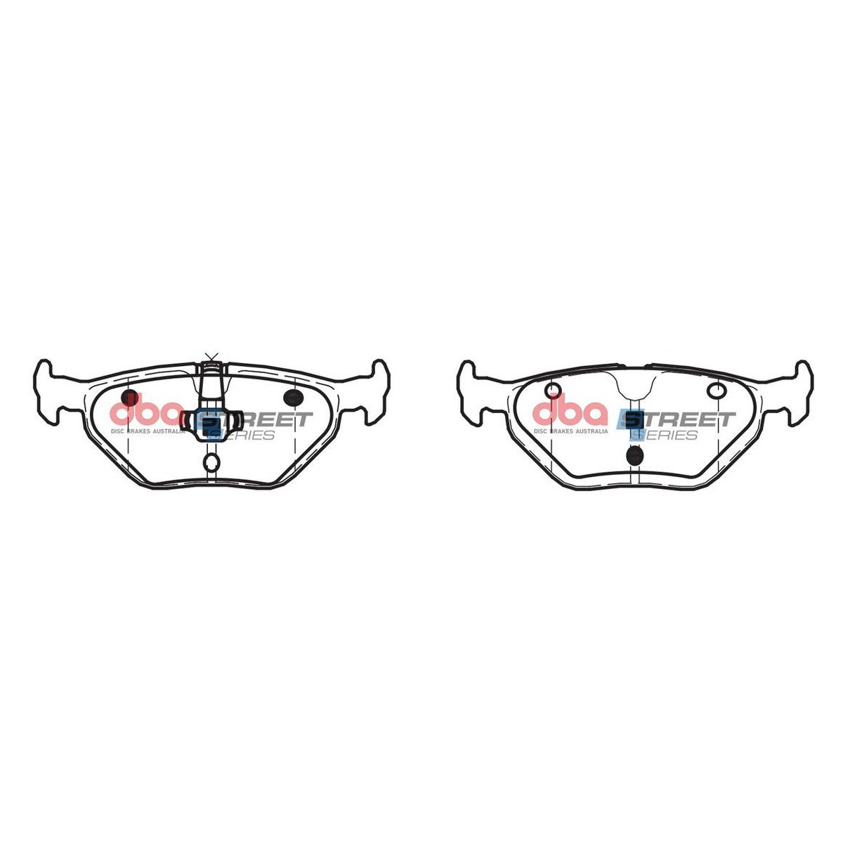 DBA Street Series Brake Pad Set Rear DB1415SS