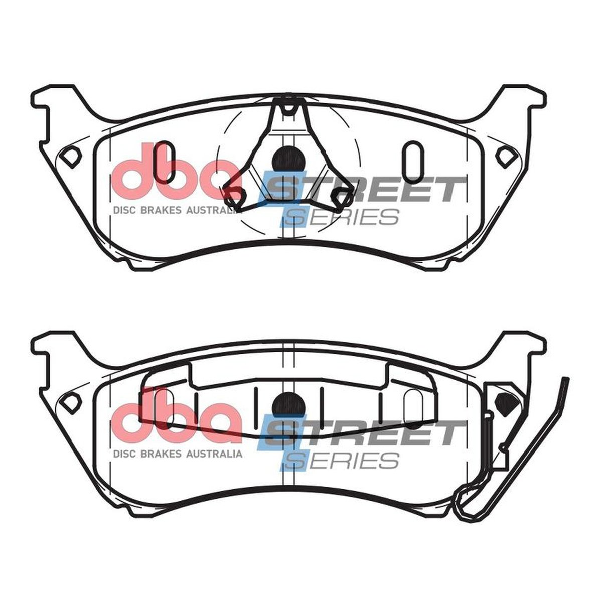 DBA Street Series Brake Pad Set Rear DB1430SS