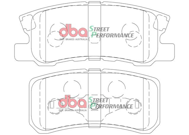 DBA Street Performance Brake Pad Set Rear DB1464SP