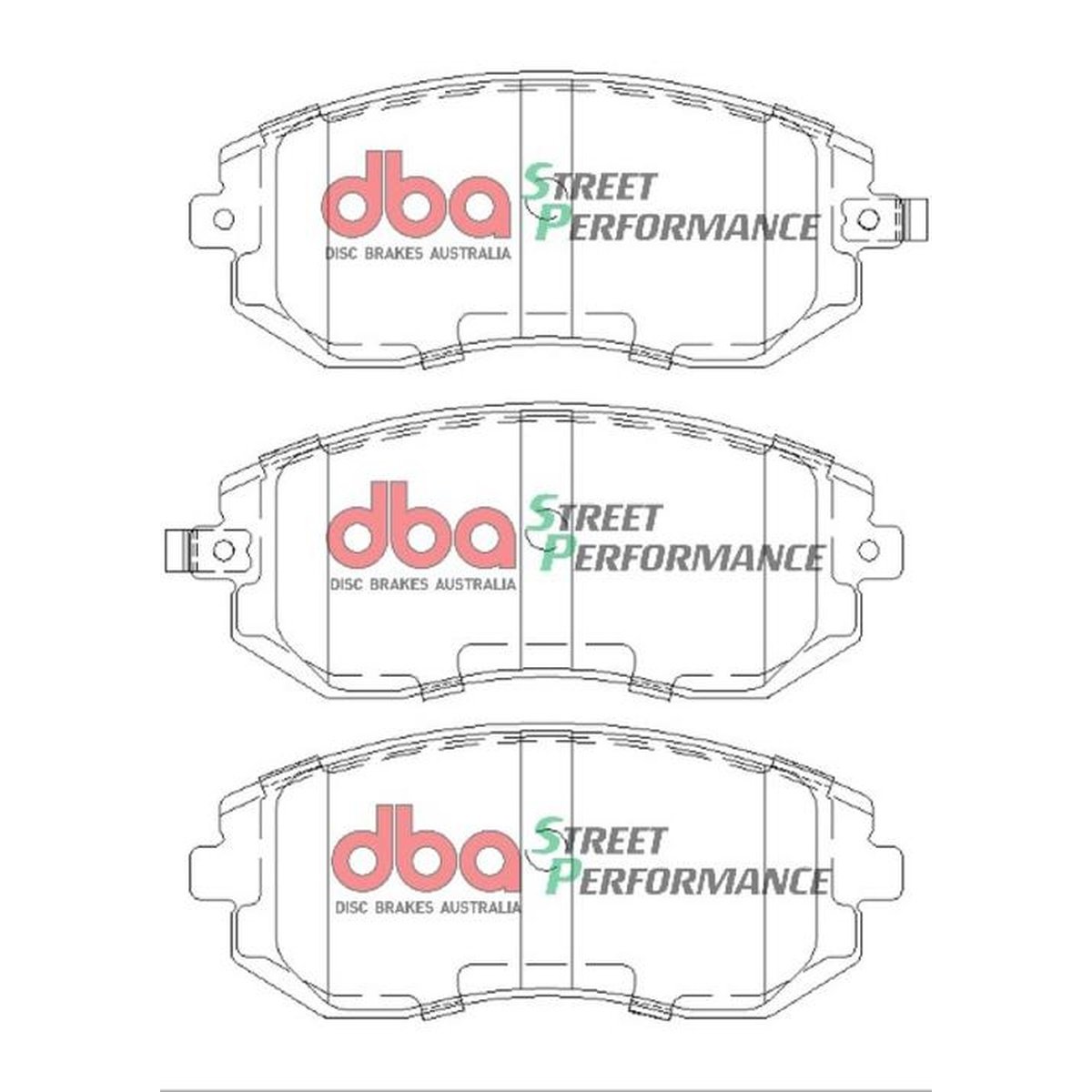 DBA Street Performance Brake Pad Set Front DB1491SP