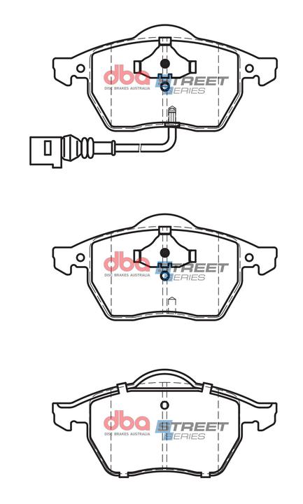 DBA Street Series Brake Pad Set Front DB1492SS