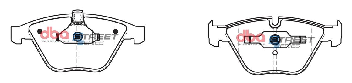 DBA Street Series Brake Pad Set Front DB1498SS