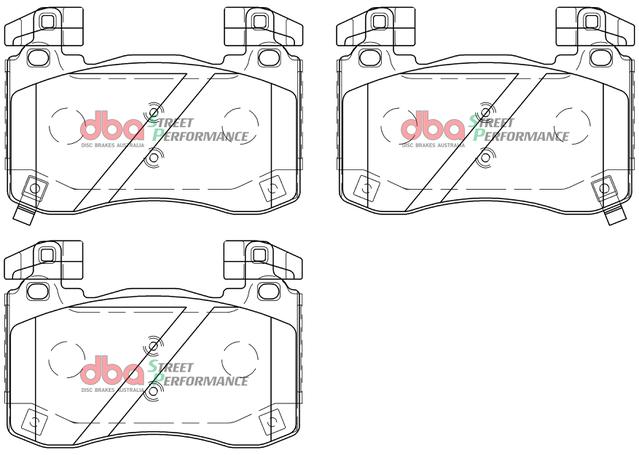 DBA Street Performance Brake Pad Set Front DB1503SP