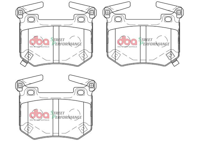 DBA Street Performance Brake Pad Set Rear DB1504SP
