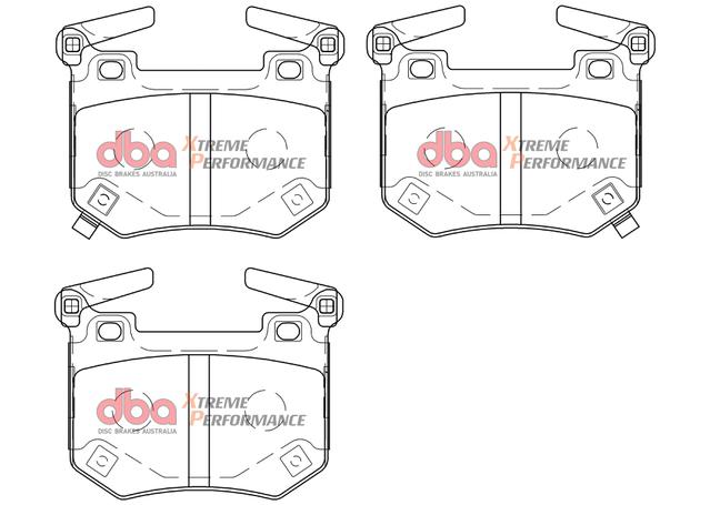 DBA Xtreme Performance Brake Pad Set Rear DB1504XP