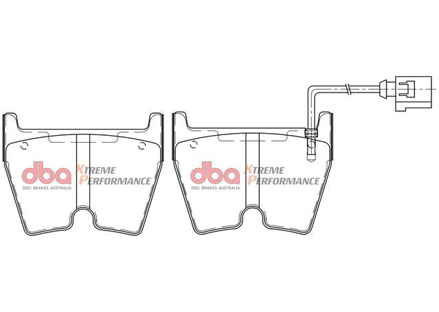 DBA Xtreme Performance Brake Pad Set Front DB15005XP