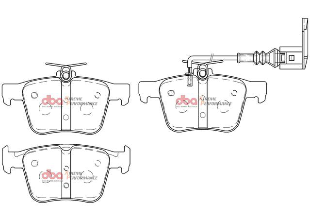 DBA Xtreme Performance Brake Pad Set Rear DB15006XP