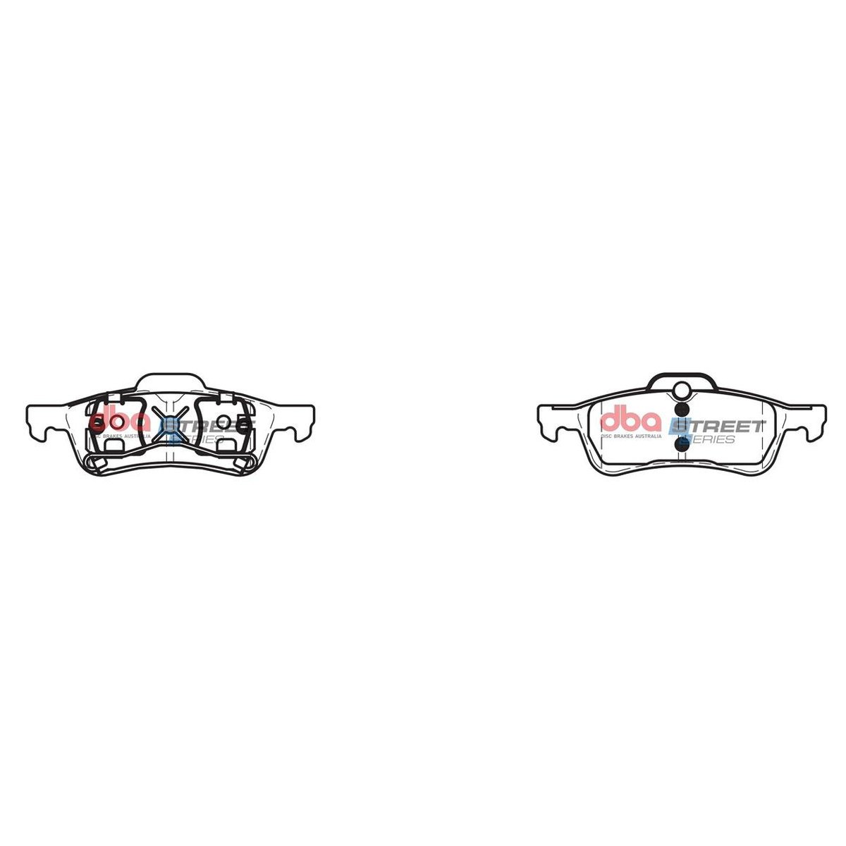 DBA Street Series Brake Pad Set Rear DB1501SS