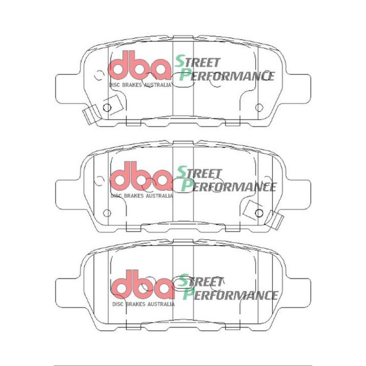 DBA Street Performance Brake Pad Set Rear DB1509SP