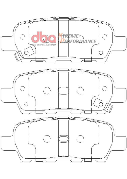 DBA Xtreme Performance Brake Pad Set Rear DB1509XP