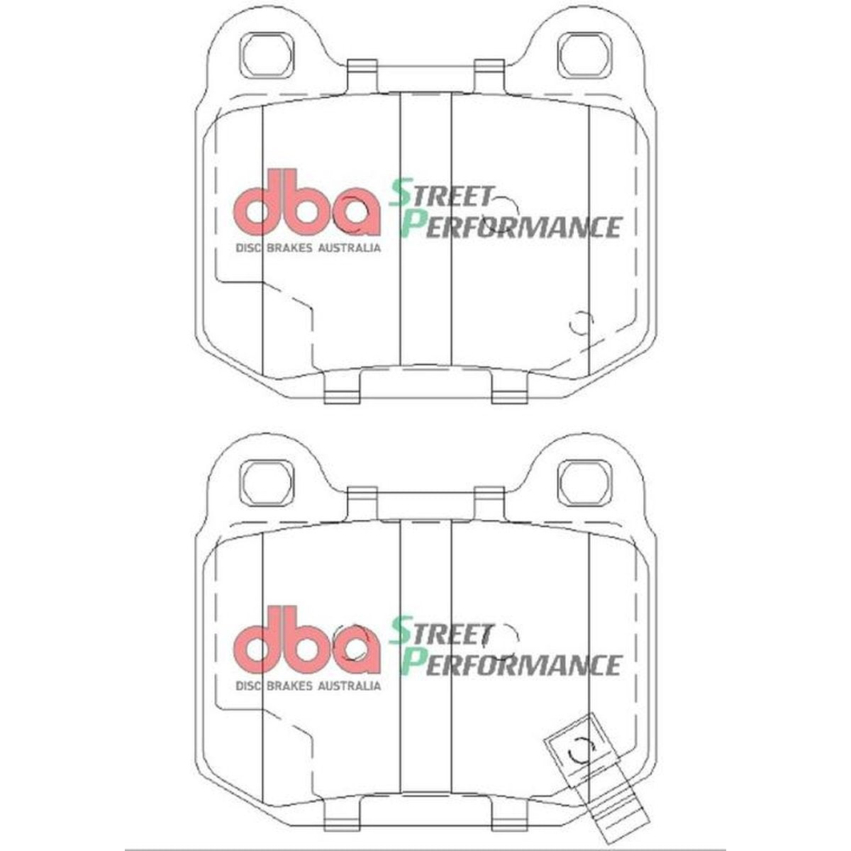 DBA Street Performance Brake Pad Set Rear DB1521SP