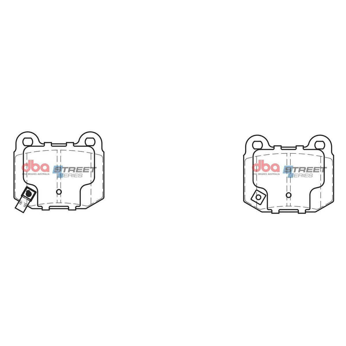 DBA Street Series Brake Pad Set Rear DB1521SS