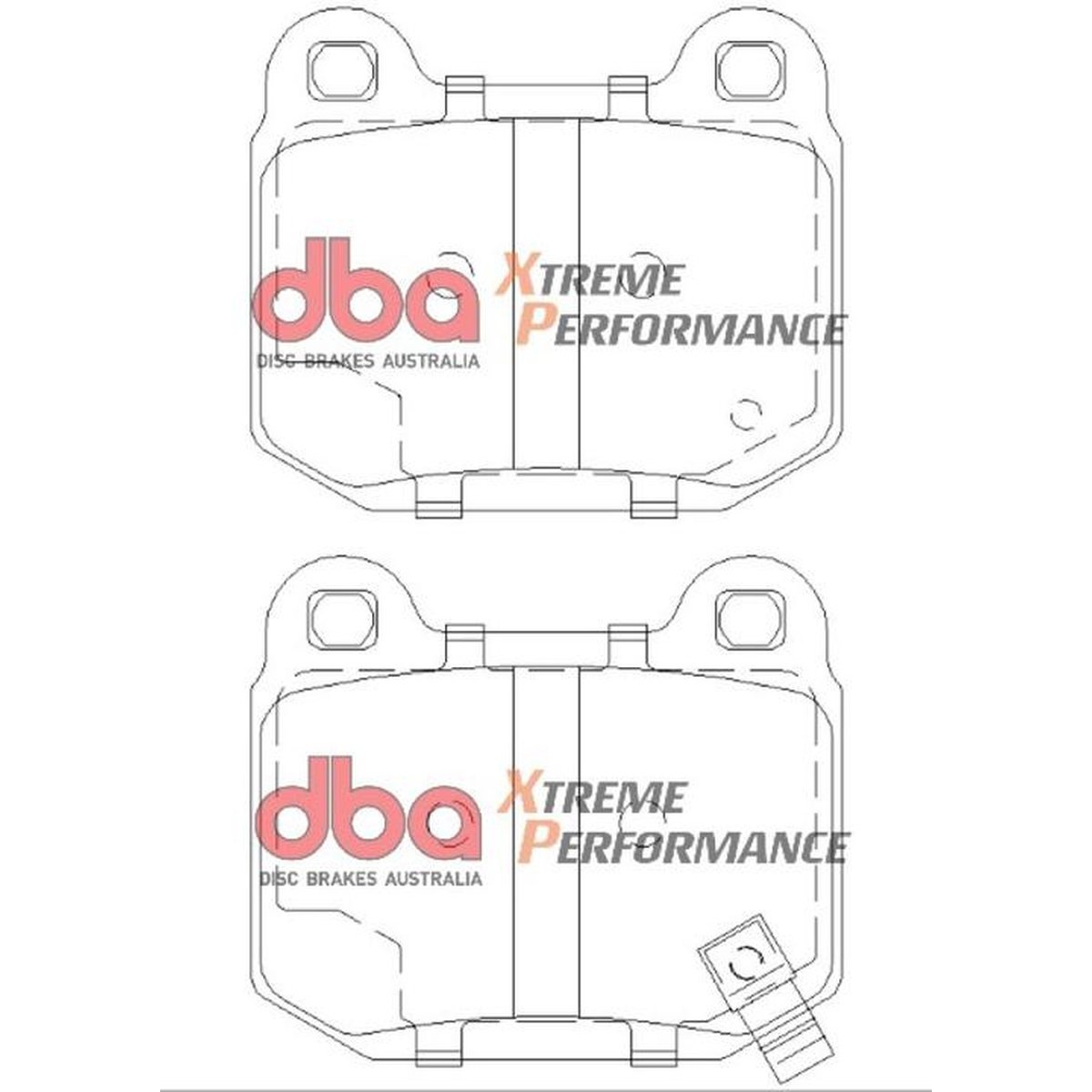 DBA Xtreme Performance Brake Pad Set Rear DB1521XP