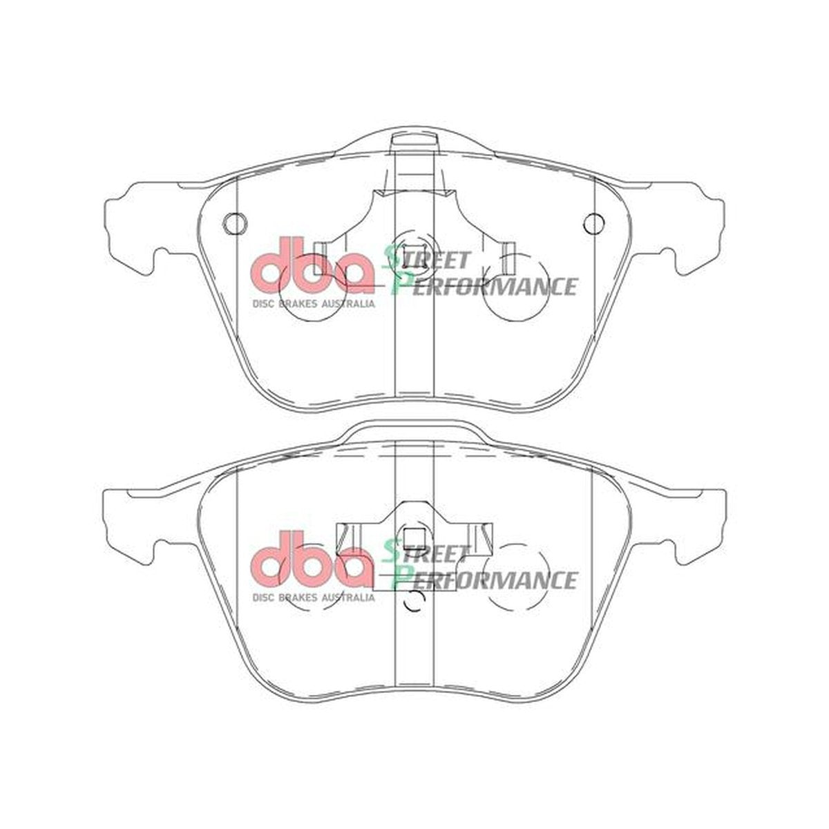 DBA Street Performance Brake Pad Set Front DB1658SP