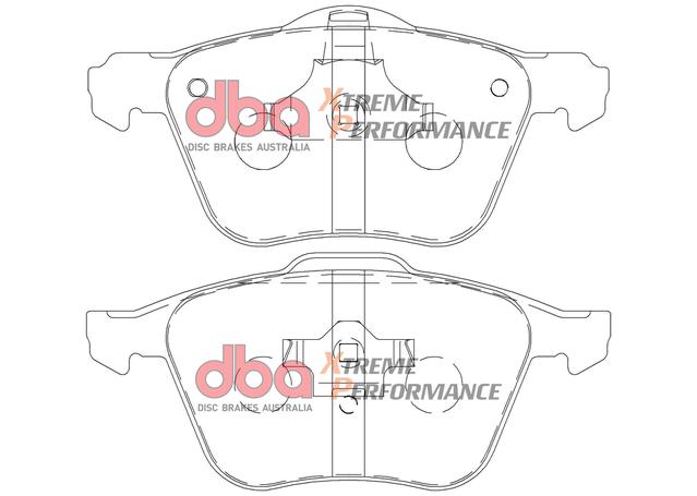 DBA Xtreme Performance Brake Pad Set Front DB1658XP