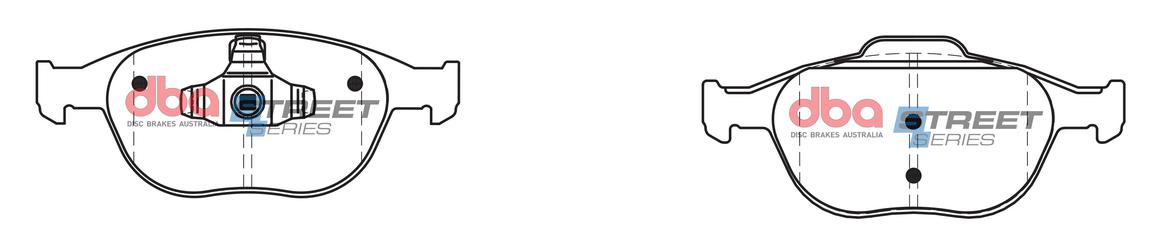 DBA Street Series Brake Pad Set Front DB1666SS