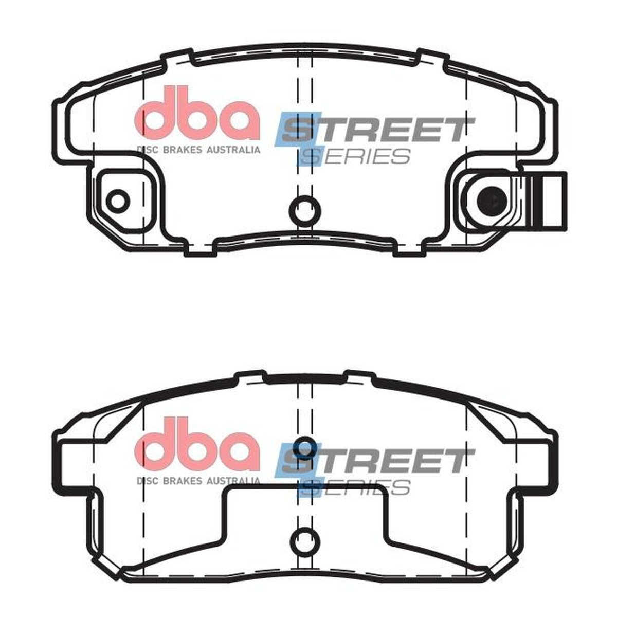 DBA Street Series Brake Pad Set Rear DB1671SS