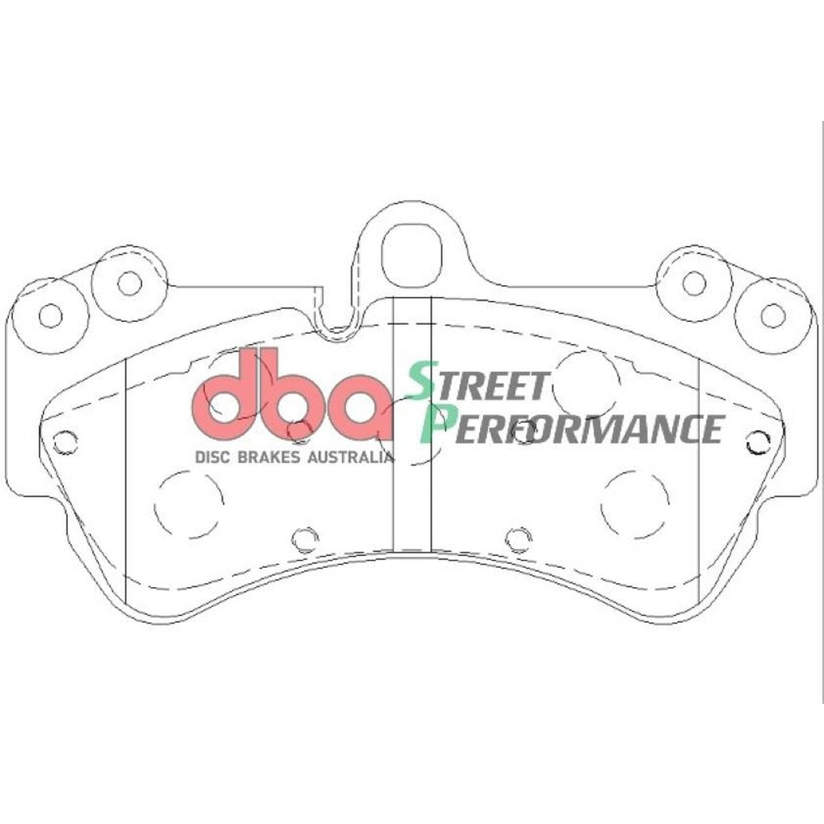 DBA Street Performance Brake Pad Set Front DB1676SP
