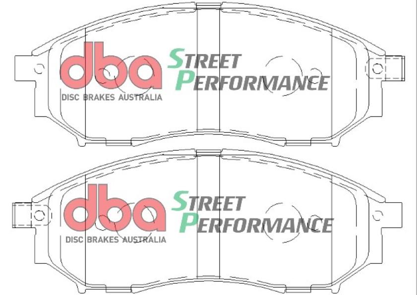 DBA Street Performance Brake Pad Set Front DB1696SP