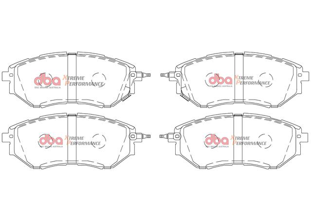 DBA Xtreme Performance Brake Pad Set Front DB1722XP