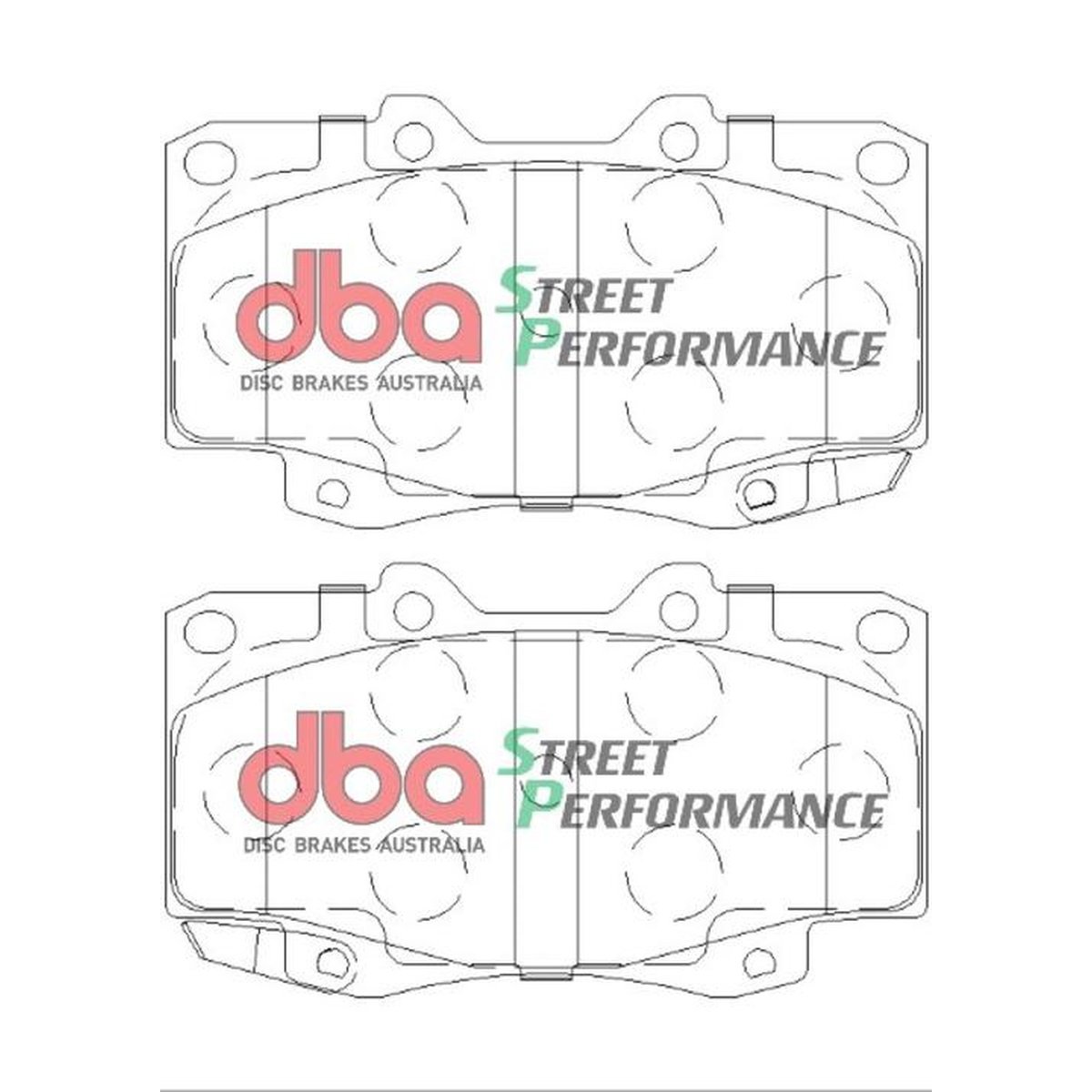 DBA Street Performance Brake Pad Set Front DB1739SP