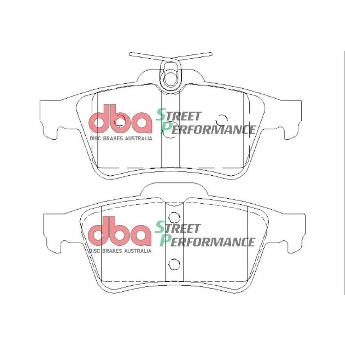 DBA Street Performance Brake Pad Set Rear DB1763SP