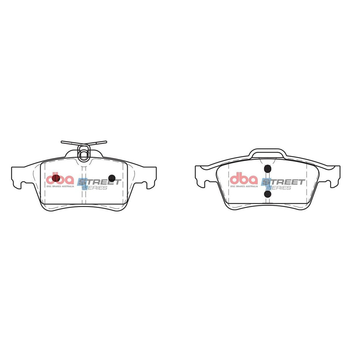 DBA Street Series Brake Pad Set Rear DB1763SS