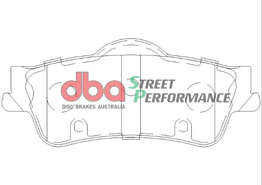 DBA Street Performance Brake Pad Set Rear DB1766SP