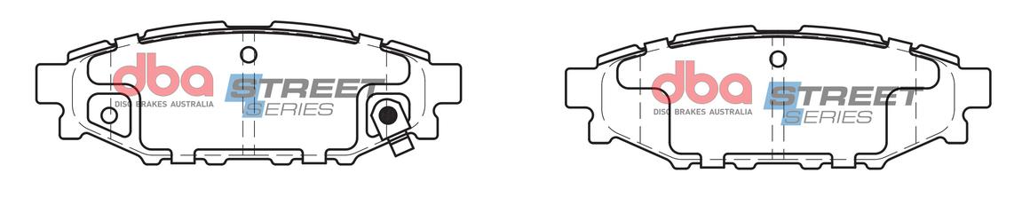 DBA Street Series Brake Pad Set Rear DB1803SS